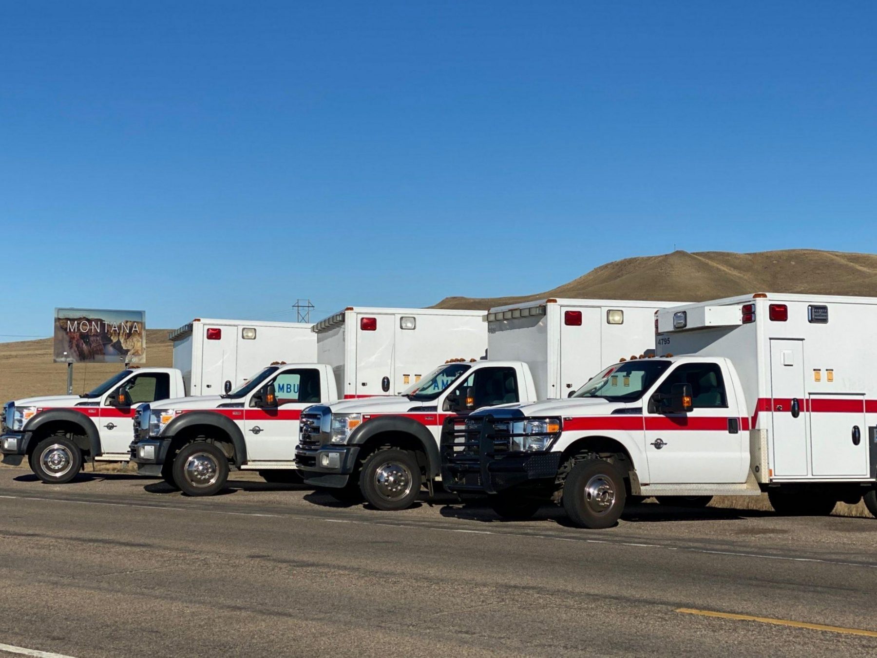 Ambulances Parked